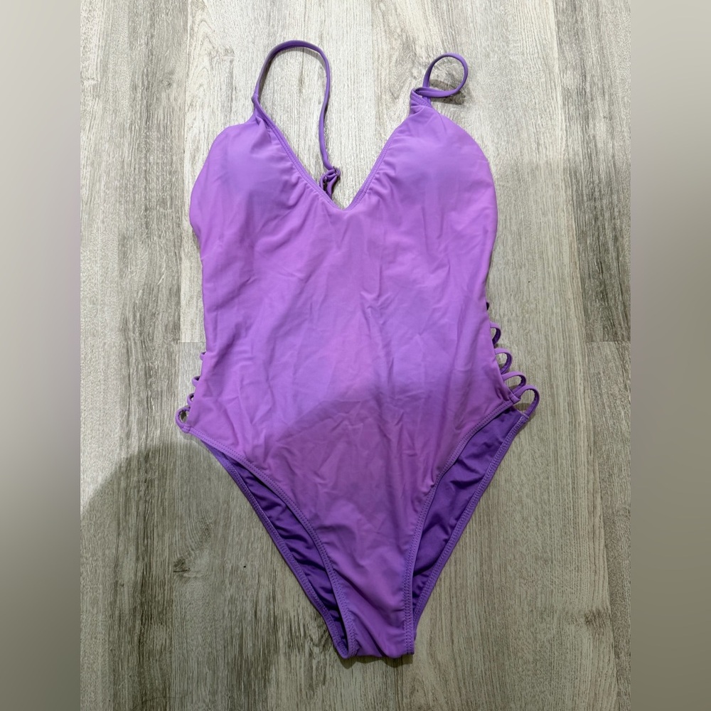 Elegant Purple Women's One-Piece Swimsuit